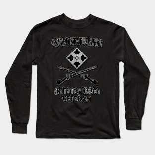 4th Infantry Division- Veteran Long Sleeve T-Shirt
